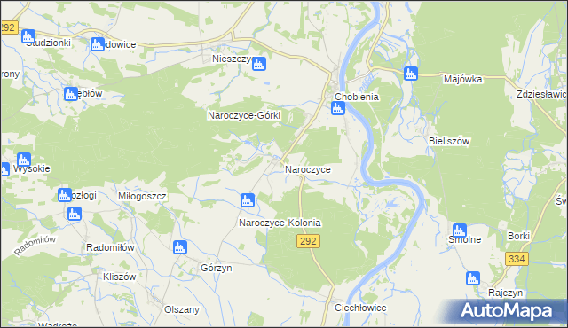 mapa Naroczyce, Naroczyce na mapie Targeo