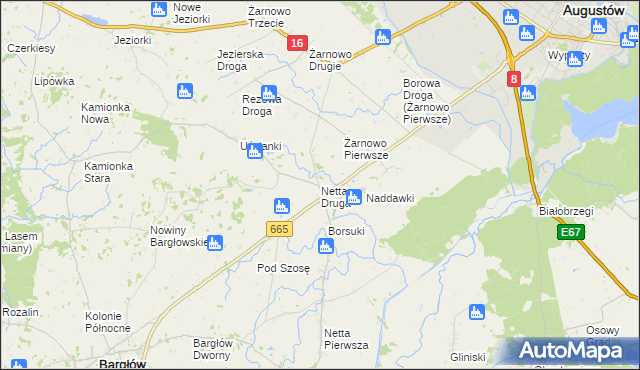 mapa Netta Druga, Netta Druga na mapie Targeo