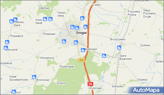 mapa Nietążkowo, Nietążkowo na mapie Targeo