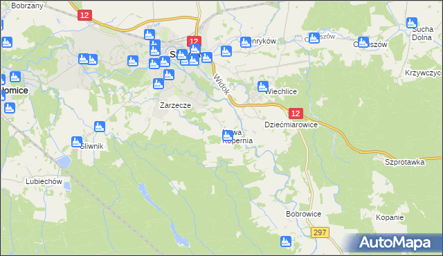 mapa Nowa Kopernia, Nowa Kopernia na mapie Targeo