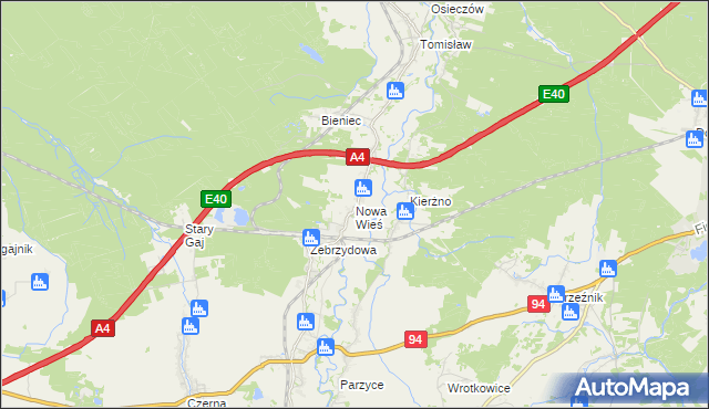 mapa Nowa Wieś gmina Nowogrodziec, Nowa Wieś gmina Nowogrodziec na mapie Targeo