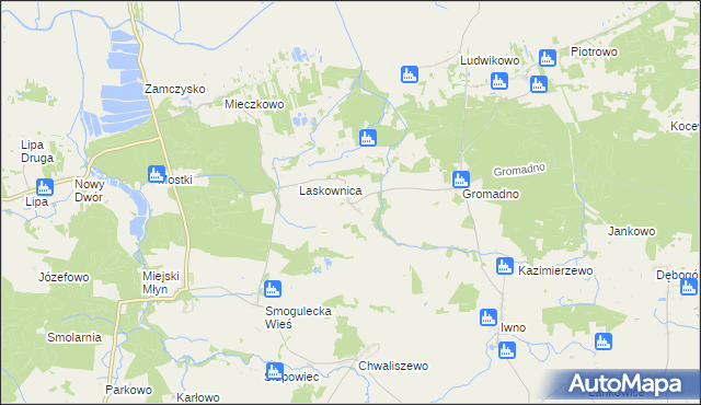 mapa Nowa Wieś Notecka, Nowa Wieś Notecka na mapie Targeo