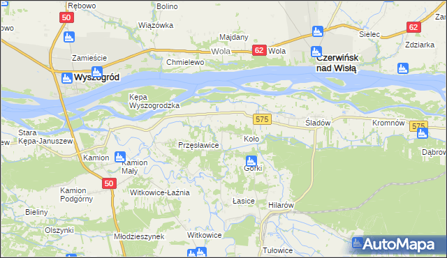 mapa Nowa Wieś-Śladów, Nowa Wieś-Śladów na mapie Targeo