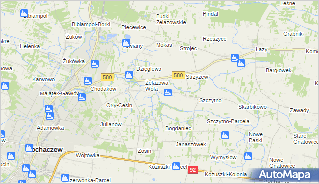 mapa Nowe Mostki, Nowe Mostki na mapie Targeo