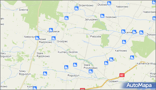 mapa Nowe Przybojewo, Nowe Przybojewo na mapie Targeo
