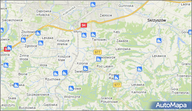 mapa Nowodworze, Nowodworze na mapie Targeo