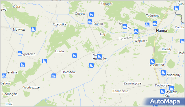mapa Nowy Holeszów, Nowy Holeszów na mapie Targeo