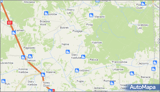 mapa Nowy Kadłubek, Nowy Kadłubek na mapie Targeo