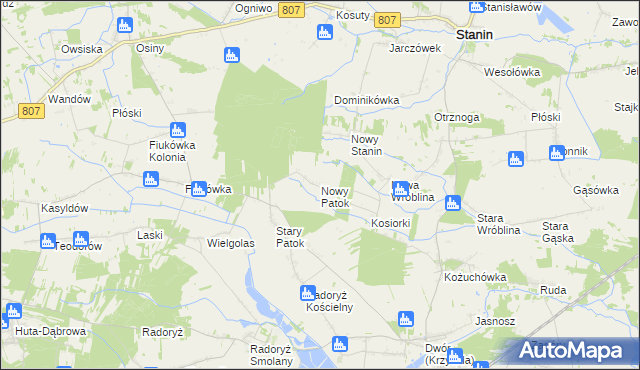 mapa Nowy Patok, Nowy Patok na mapie Targeo