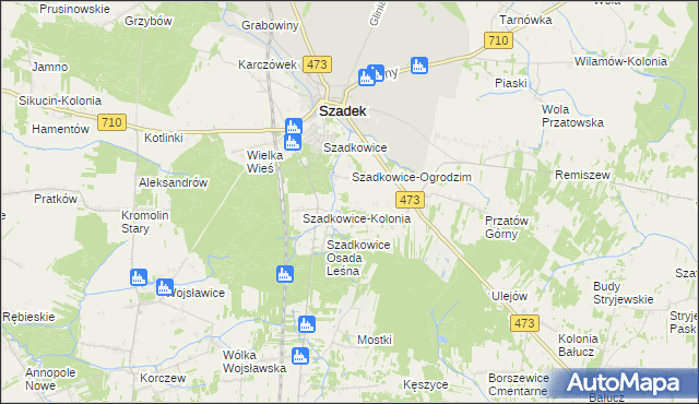 mapa Ogrodzim-Kolonia, Ogrodzim-Kolonia na mapie Targeo