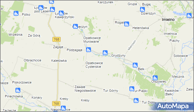 mapa Opatkowice Pojałowskie, Opatkowice Pojałowskie na mapie Targeo
