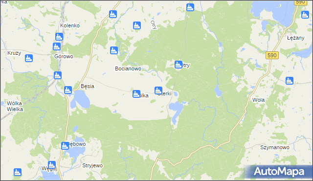 mapa Oterki, Oterki na mapie Targeo