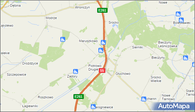 mapa Piotrowo Pierwsze, Piotrowo Pierwsze na mapie Targeo