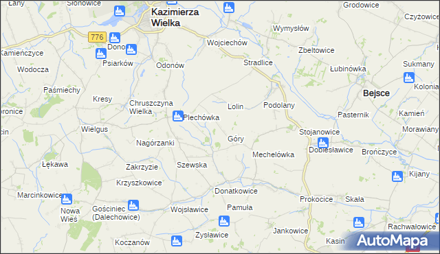mapa Plechów, Plechów na mapie Targeo