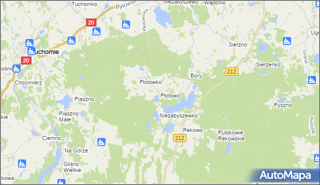 mapa Płotowo, Płotowo na mapie Targeo