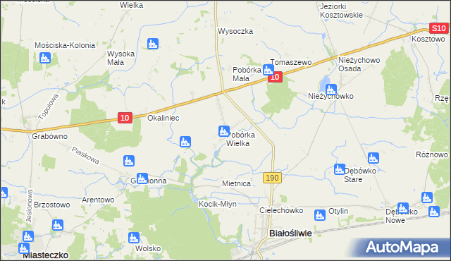 mapa Pobórka Wielka, Pobórka Wielka na mapie Targeo