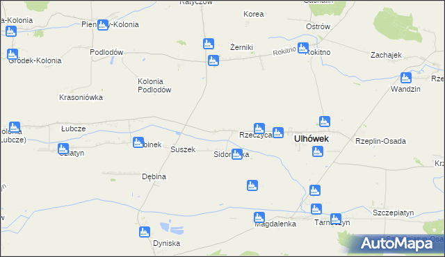 mapa Podlodów gmina Ulhówek, Podlodów gmina Ulhówek na mapie Targeo