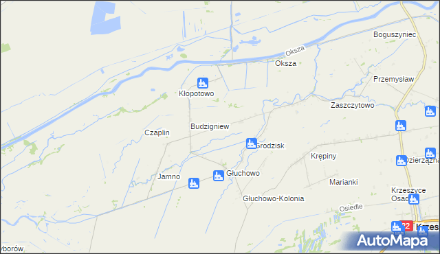 mapa Polne gmina Słońsk, Polne gmina Słońsk na mapie Targeo