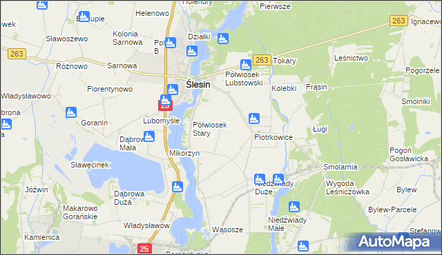 mapa Półwiosek Nowy, Półwiosek Nowy na mapie Targeo