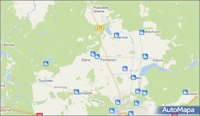 mapa Pomierzyn, Pomierzyn na mapie Targeo