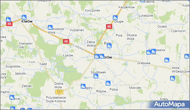 mapa Potworów powiat przysuski, Potworów powiat przysuski na mapie Targeo