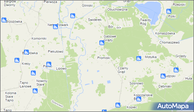 mapa Promiski, Promiski na mapie Targeo