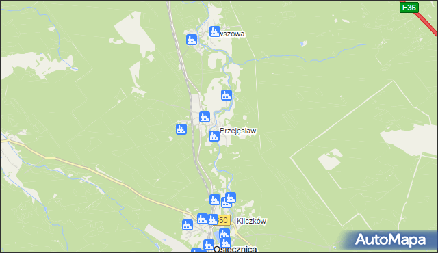 mapa Przejęsław, Przejęsław na mapie Targeo