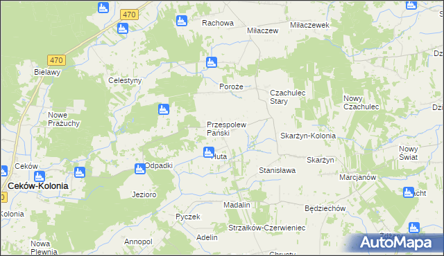 mapa Przespolew Kościelny, Przespolew Kościelny na mapie Targeo