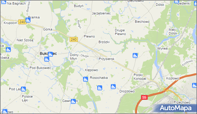 mapa Przysiersk, Przysiersk na mapie Targeo