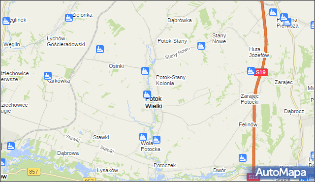 mapa Radwanówka, Radwanówka na mapie Targeo