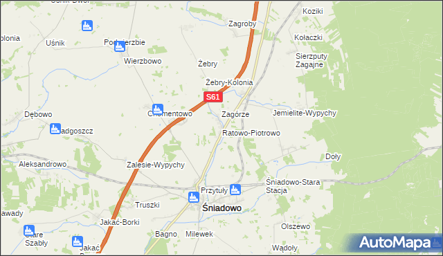mapa Ratowo-Piotrowo, Ratowo-Piotrowo na mapie Targeo