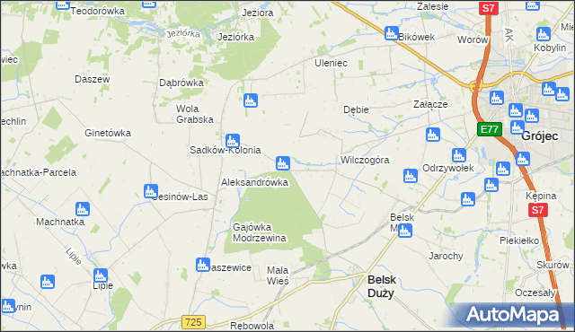 mapa Rosochów, Rosochów na mapie Targeo