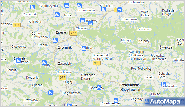 mapa Rzepiennik Marciszewski, Rzepiennik Marciszewski na mapie Targeo