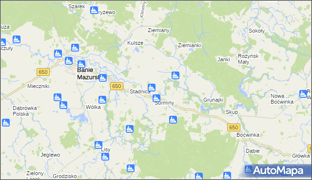 mapa Sapałówka, Sapałówka na mapie Targeo
