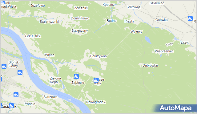 mapa Skwirynowo, Skwirynowo na mapie Targeo