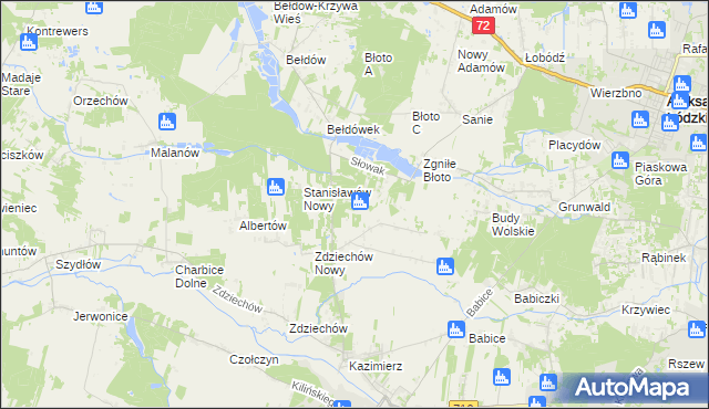 mapa Słowak, Słowak na mapie Targeo