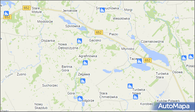 mapa Smolenka, Smolenka na mapie Targeo