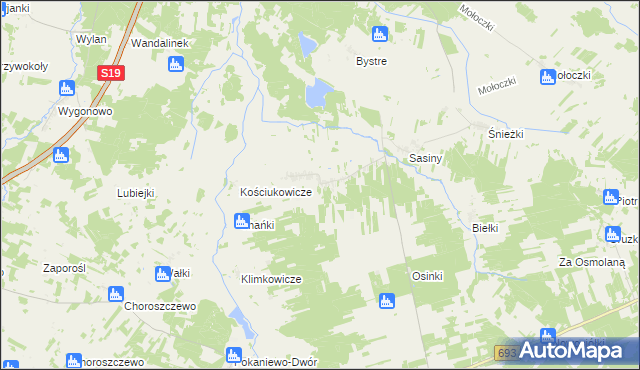 mapa Sobiatyno, Sobiatyno na mapie Targeo