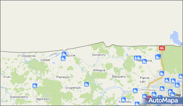 mapa Somaniny, Somaniny na mapie Targeo