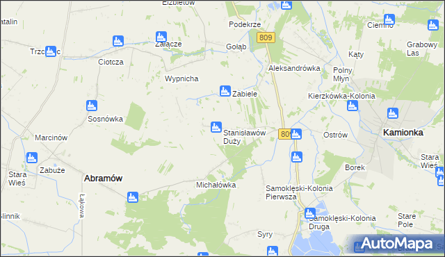 mapa Stanisławów Duży, Stanisławów Duży na mapie Targeo