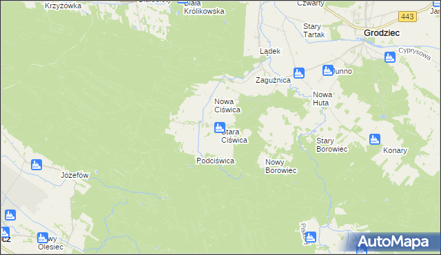 mapa Stara Ciświca, Stara Ciświca na mapie Targeo