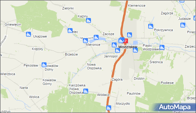 mapa Stara Olszówka, Stara Olszówka na mapie Targeo