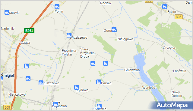 mapa Stara Przysieka Pierwsza, Stara Przysieka Pierwsza na mapie Targeo