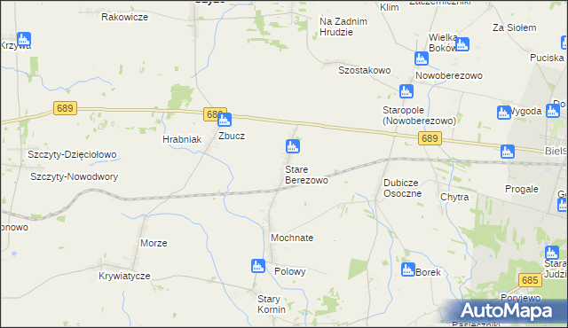 mapa Stare Berezowo, Stare Berezowo na mapie Targeo