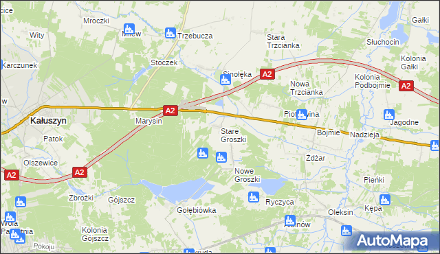 mapa Stare Groszki, Stare Groszki na mapie Targeo