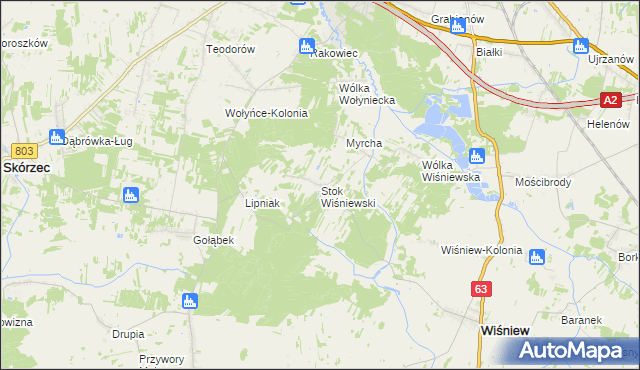 mapa Stok Wiśniewski, Stok Wiśniewski na mapie Targeo
