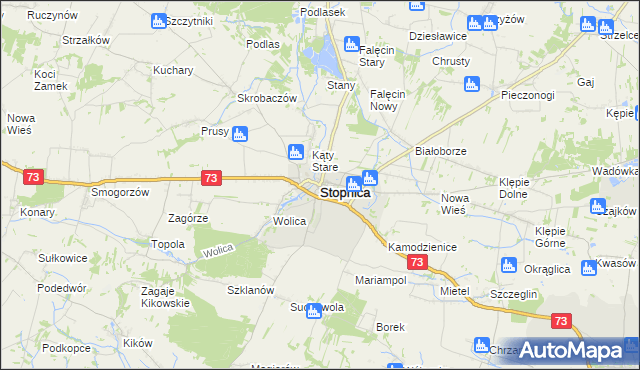 mapa Stopnica, Stopnica na mapie Targeo