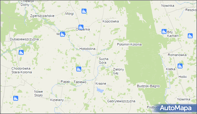 mapa Sucha Góra, Sucha Góra na mapie Targeo