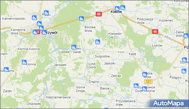 mapa Sulgostów, Sulgostów na mapie Targeo