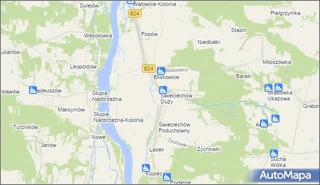 mapa Świeciechów Duży, Świeciechów Duży na mapie Targeo